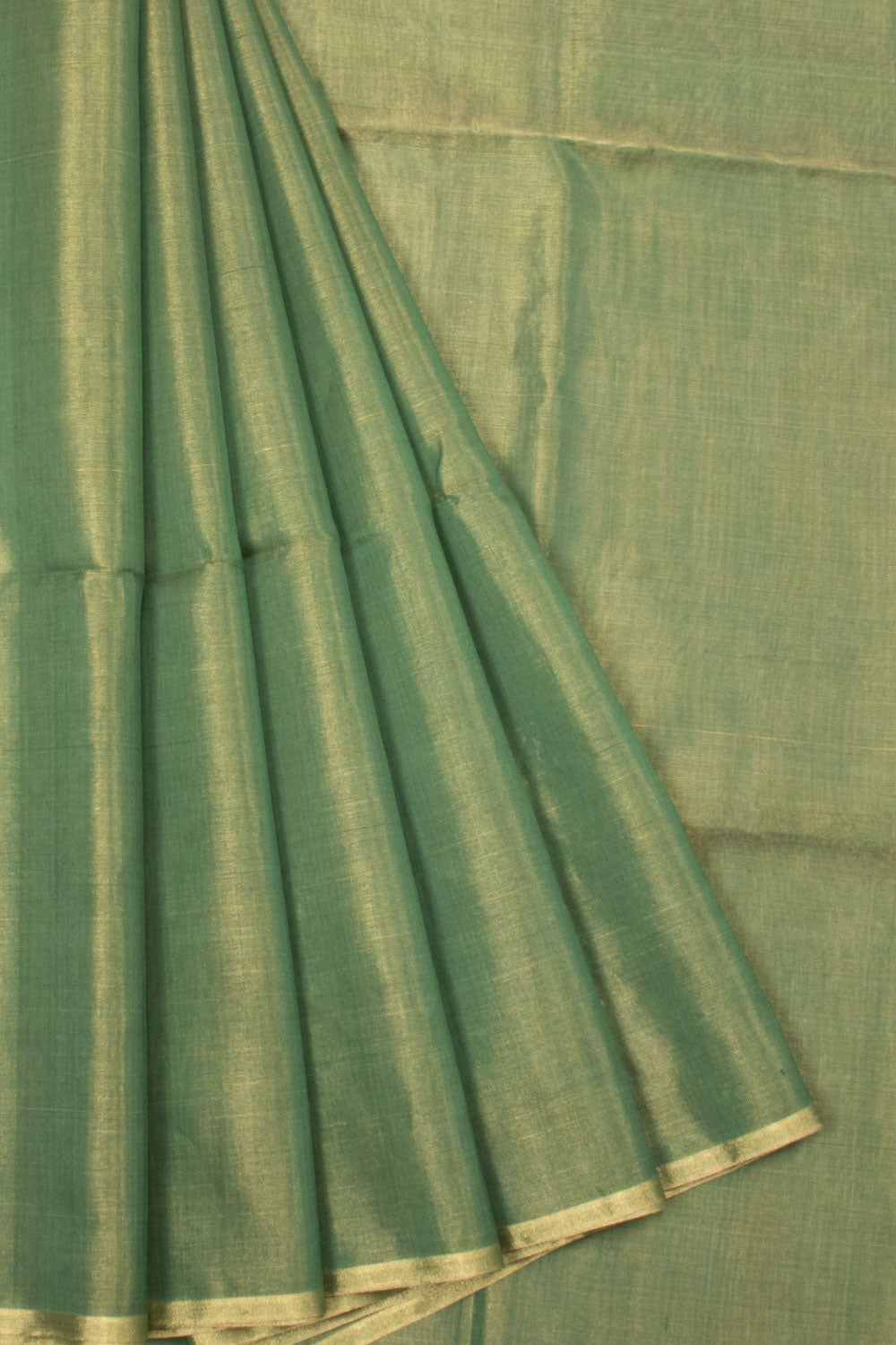 Green Handloom Maheshwari Silk Cotton Saree | Avishya.com