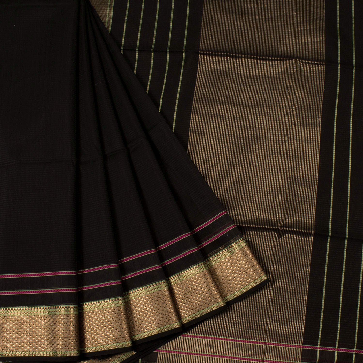 Handloom Maheshwari Silk Cotton Saree 10054128 – Avishya.com