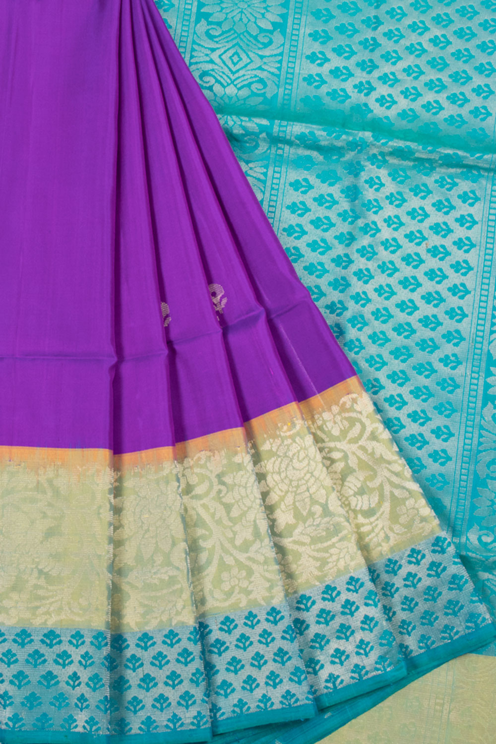 Violet | Kanjivaram Soft Silk Saree | Avishya.com