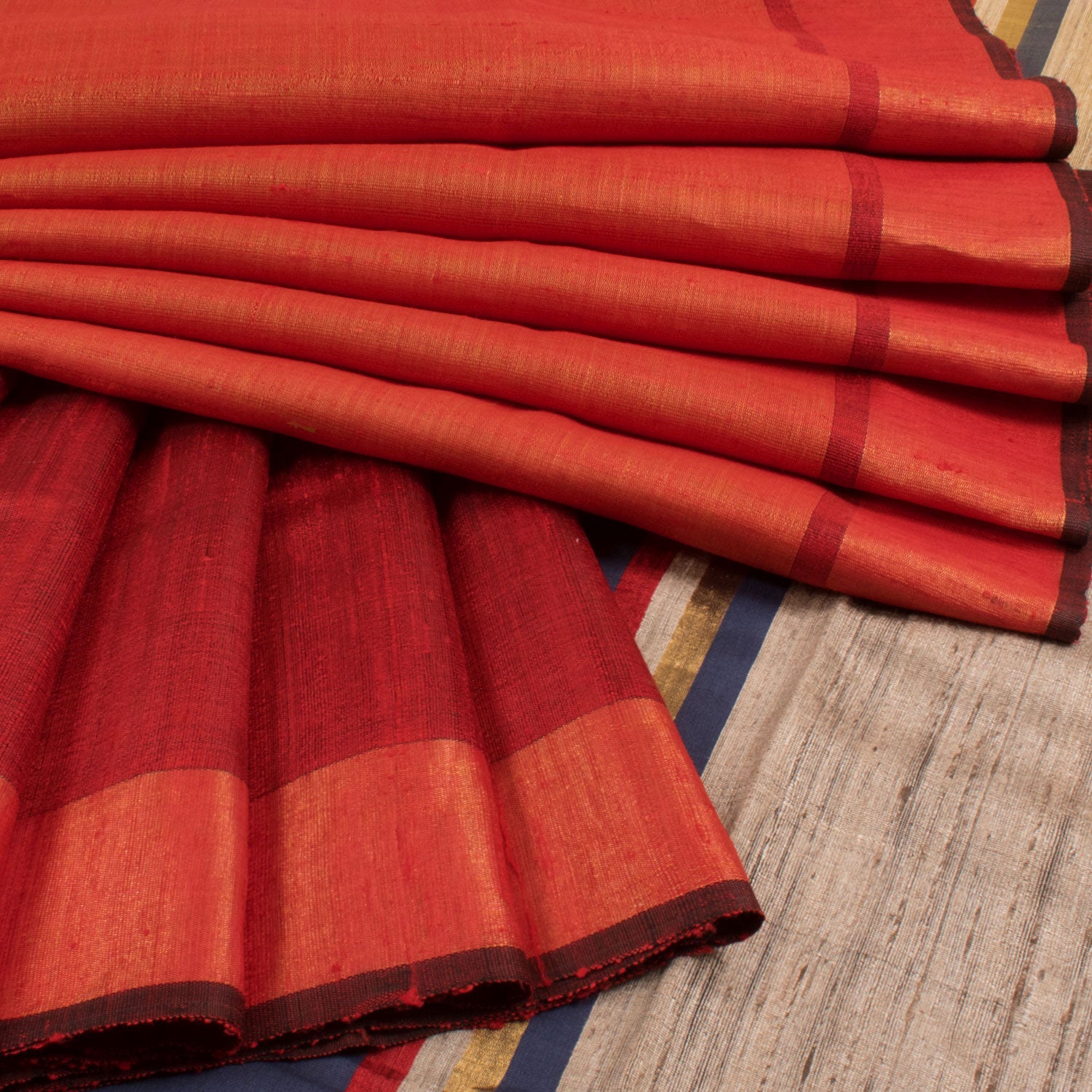 Handloom Bhagalpur Tussar Silk Saree 10027366 – Avishya.com