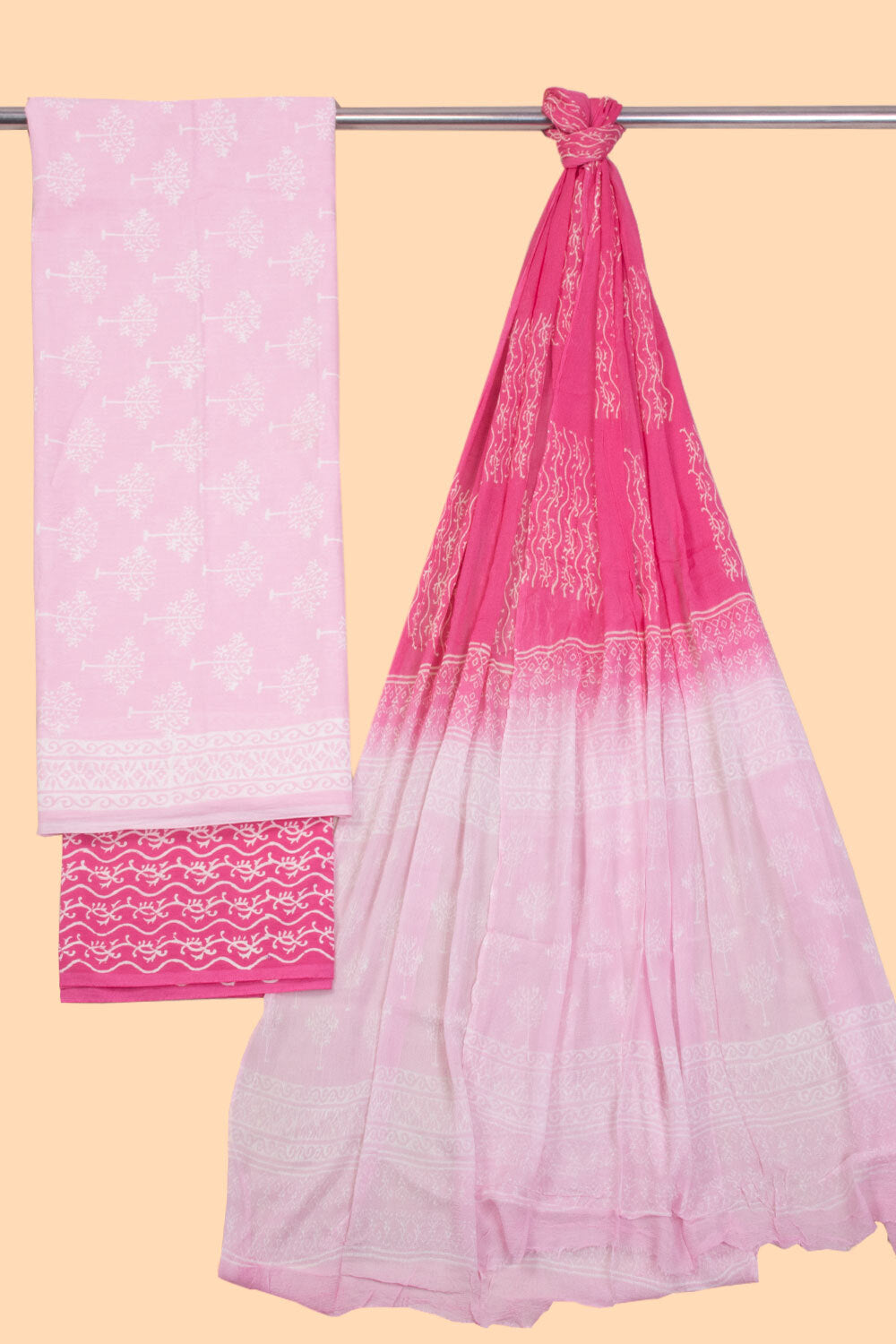 Hand Block Printed Mulmul Cotton Salwar Suits