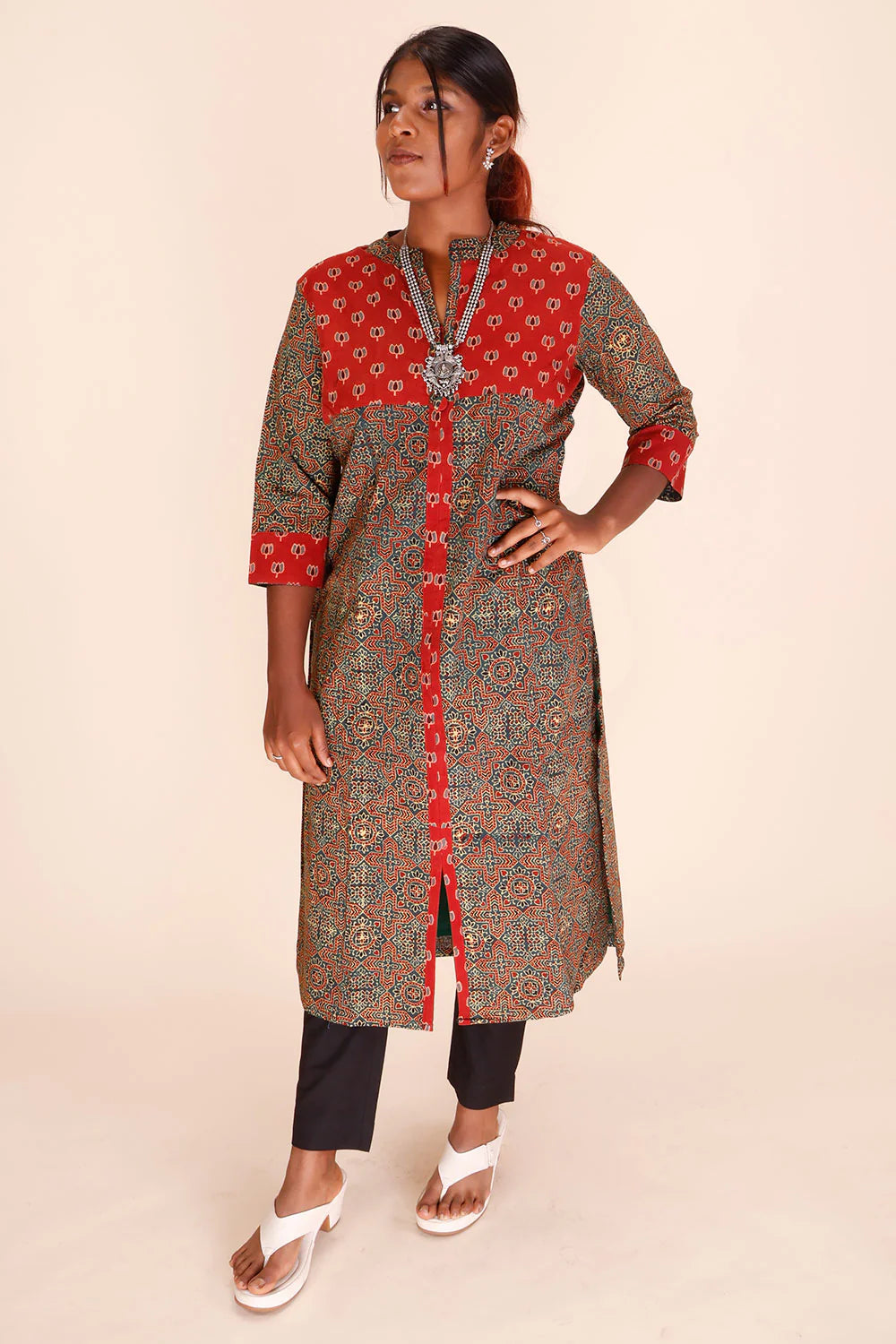 Ajrakh Printed Cotton Kurtas