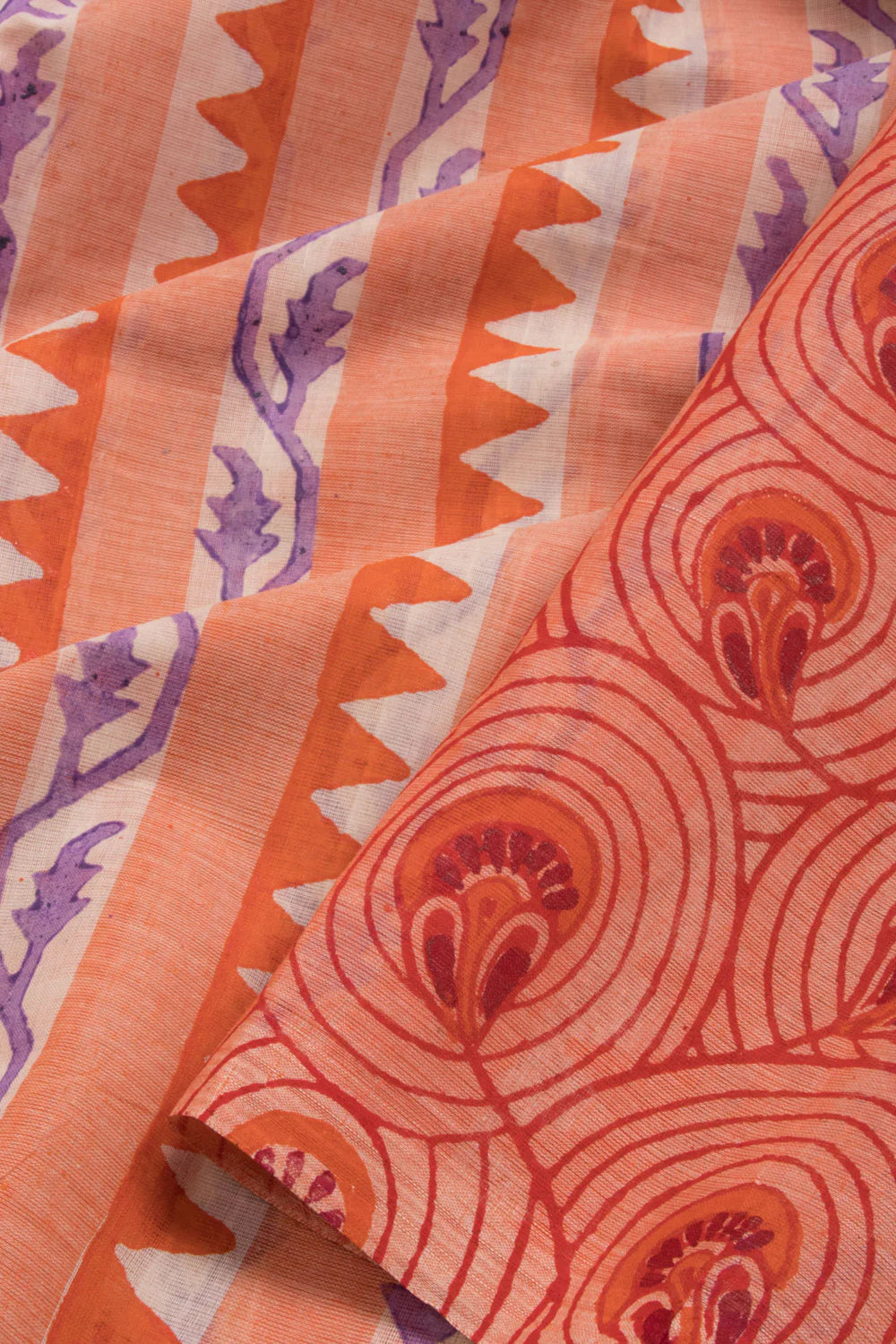 Hand Block Printed Cotton Sarees