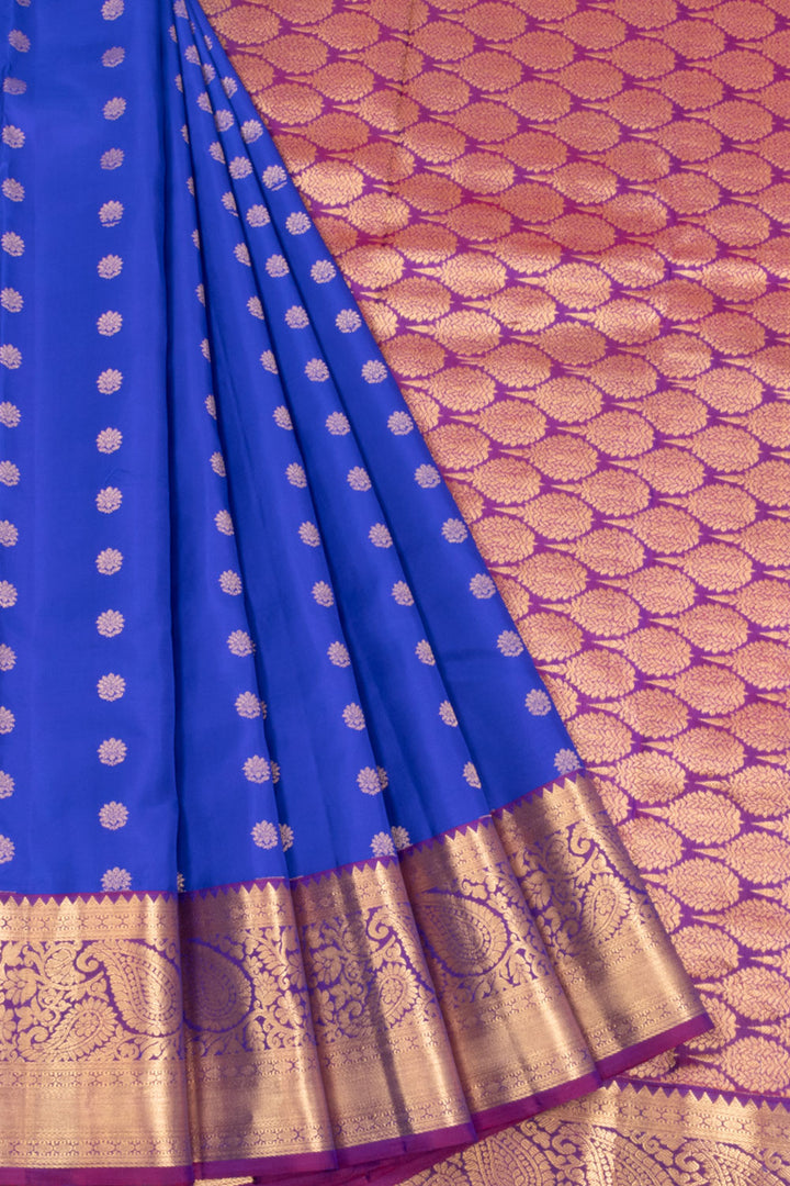 Blue Pure Silk Kanjivaram Saree