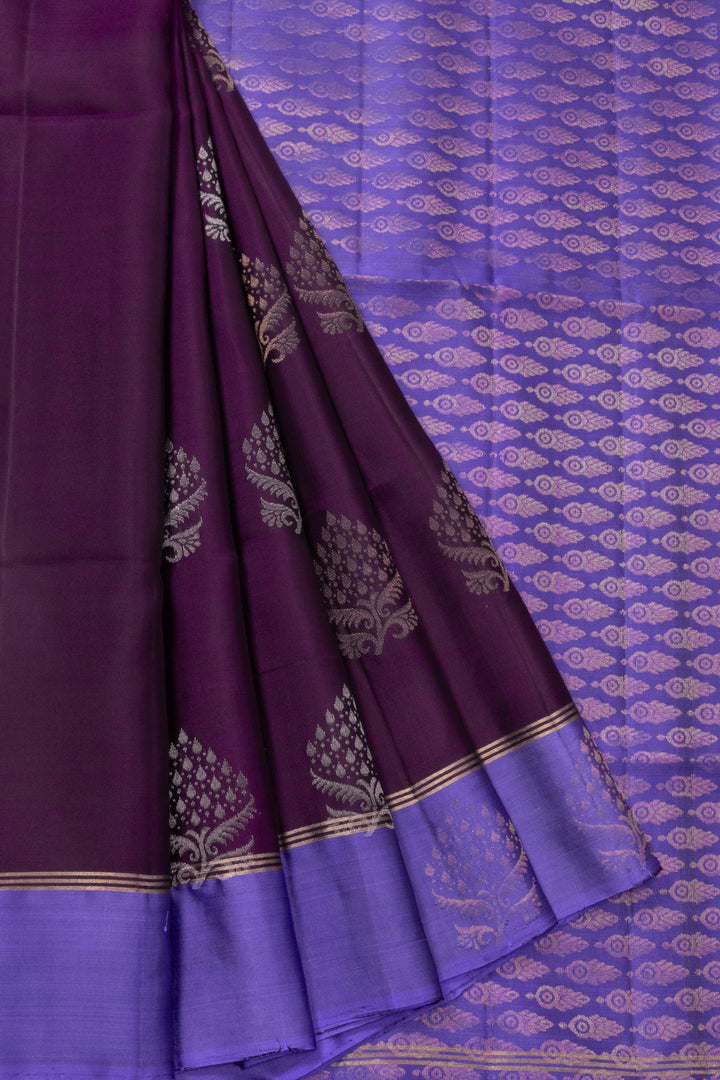 Brown Handloom Kanjivaram Soft Silk Saree 10073201