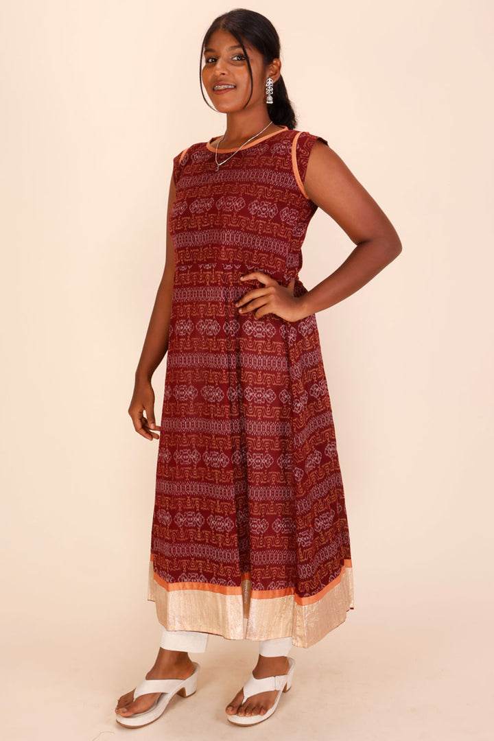 Handcrafted Ikat Cotton Kurta