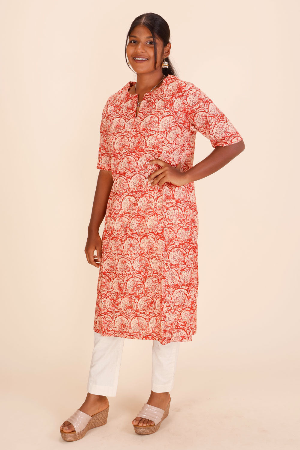 Hand Block Printed Cotton Kurta