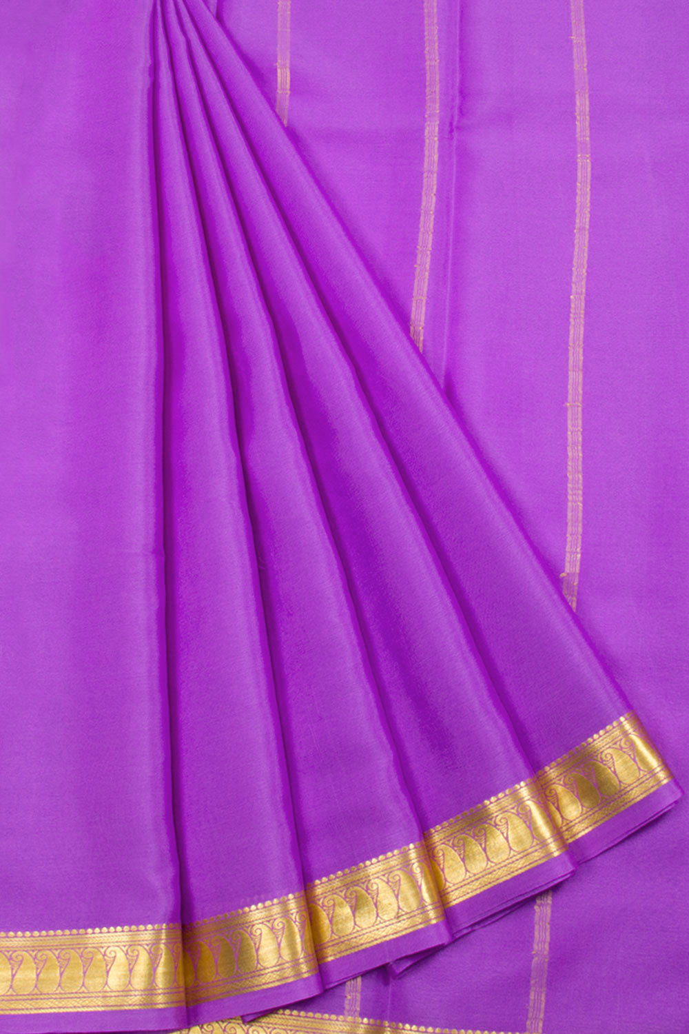 Purple Mysore Crepe Silk Saree 10062315