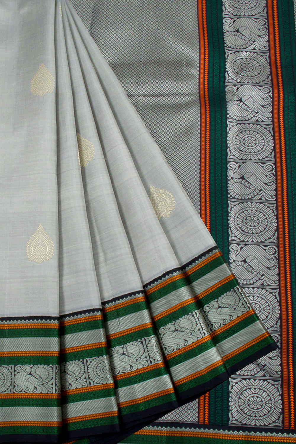 Murshidabad Pure Silk Saree with thread work – Saundraa