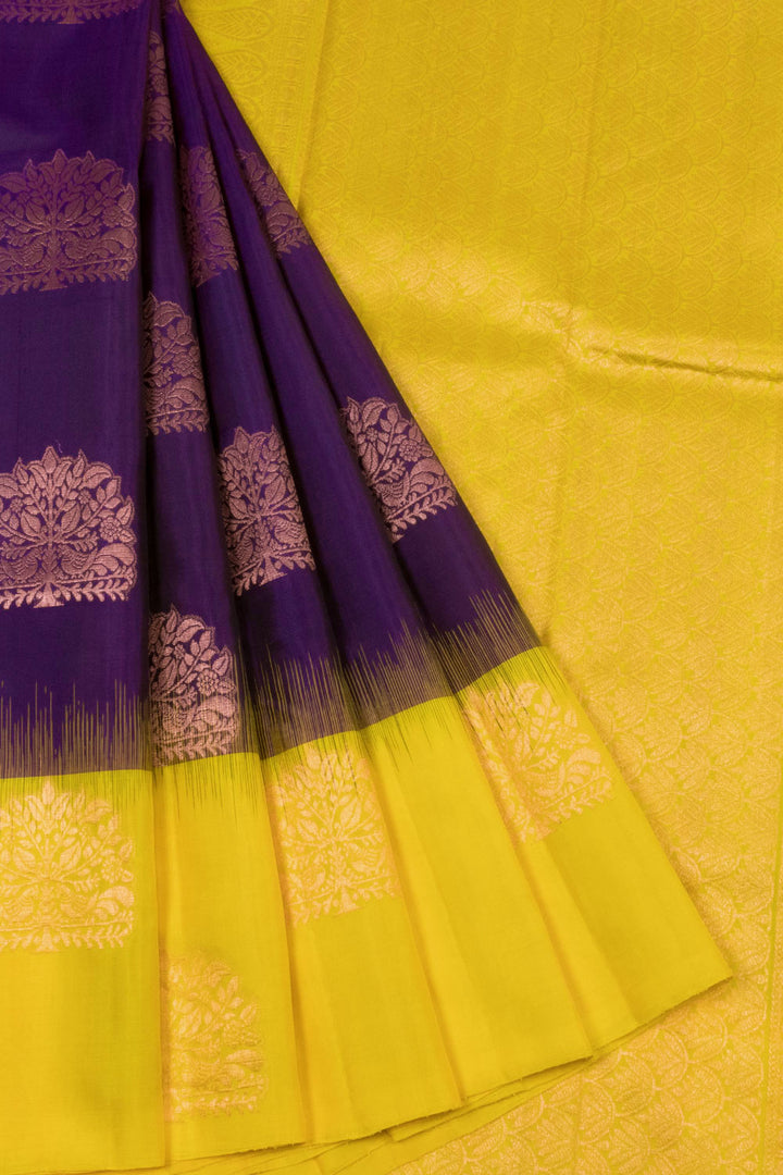 Purple Handloom Kanjivaram Soft Silk Saree 10063273