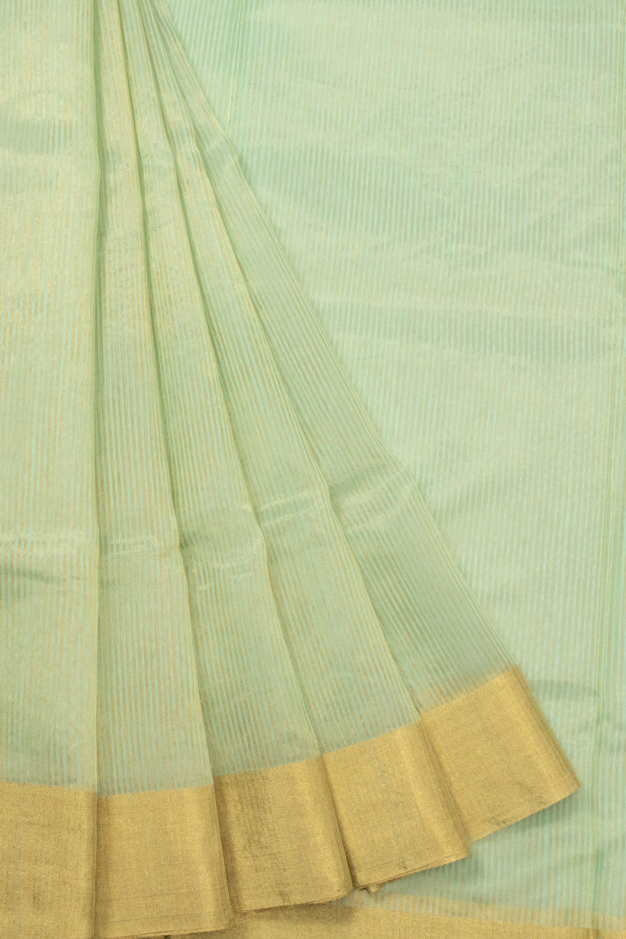 Pista Green Handloom Maheshwari Silk Cotton Saree - Avishya