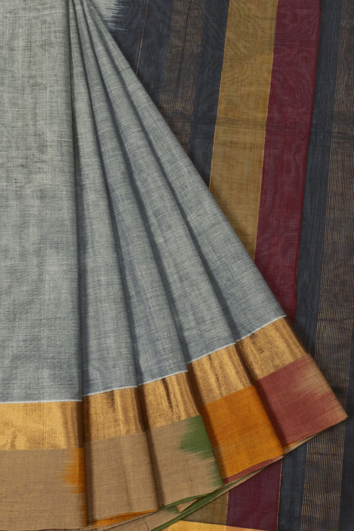 Grey Negamam Cotton Saree- Avishya