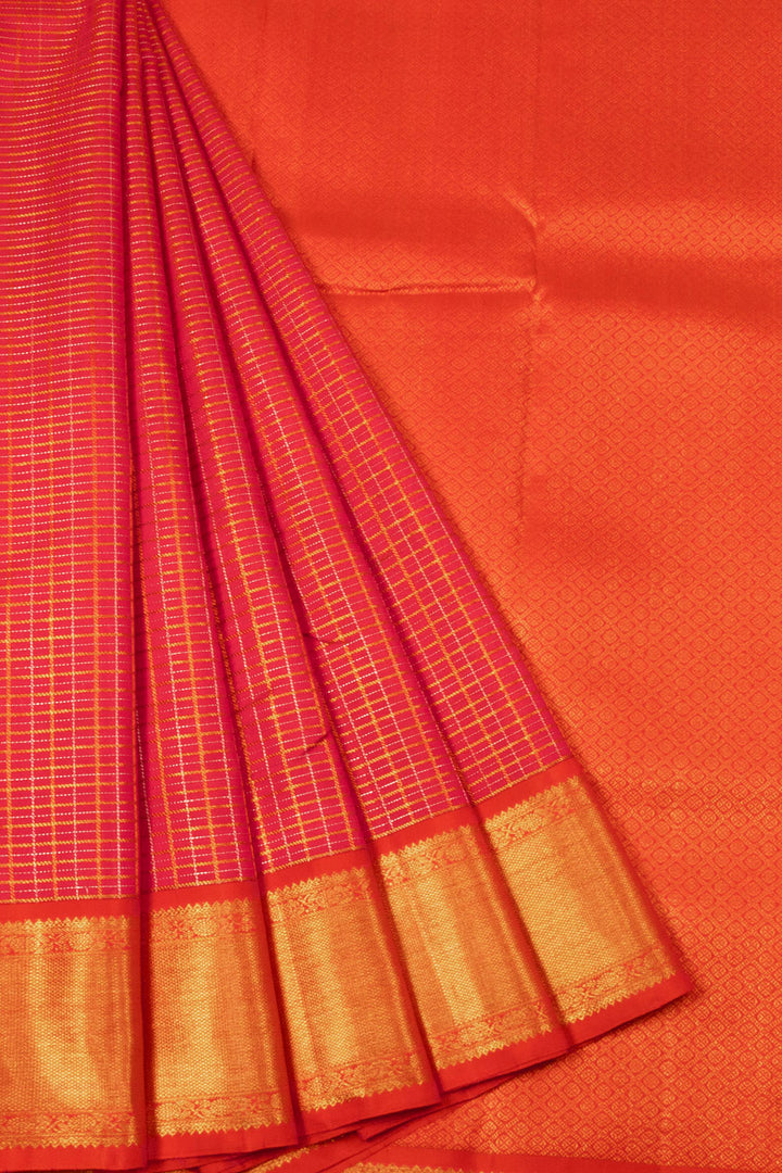 Red Handloom Kanjivaram Silk Saree - Avishya