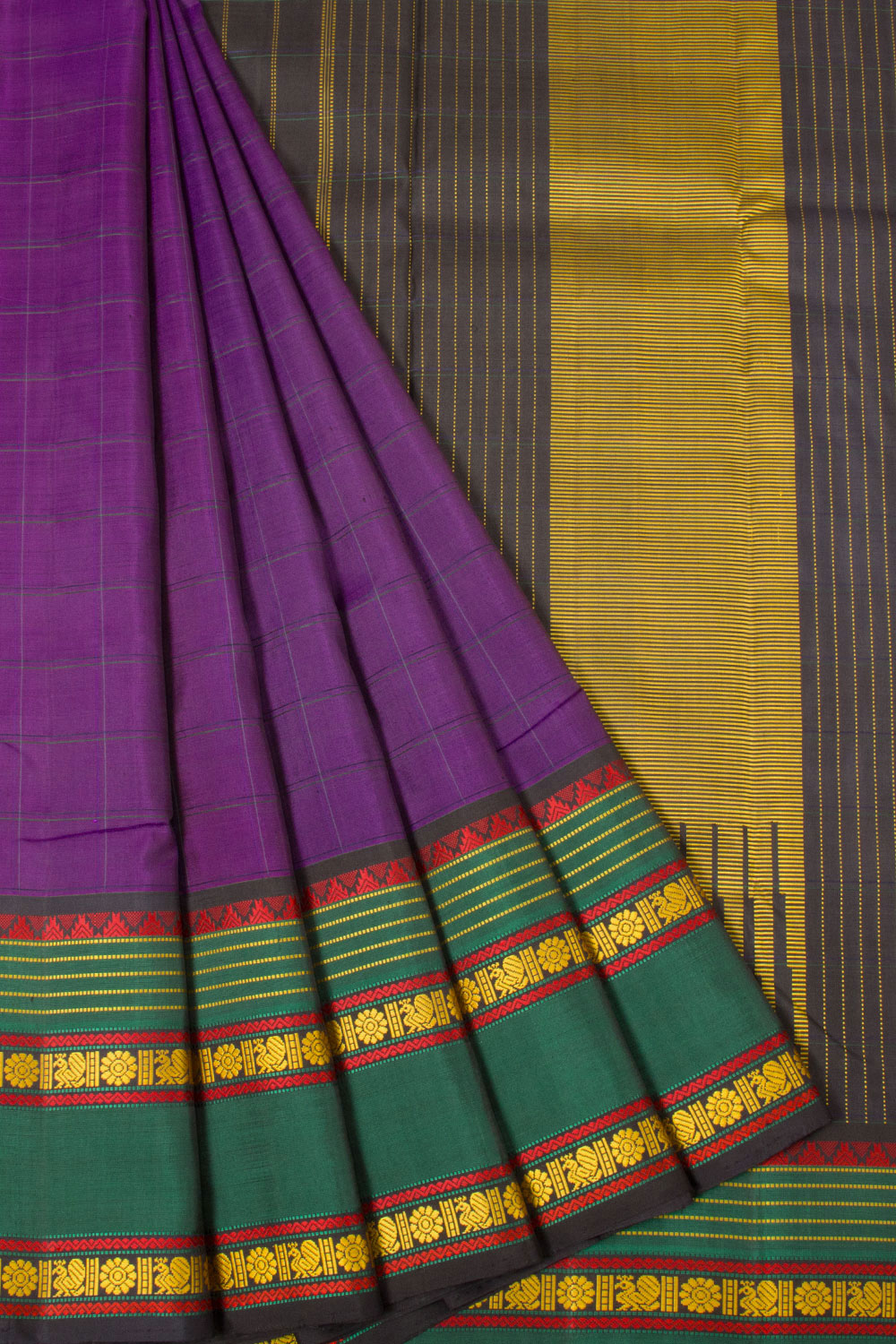 Buy Unnati Silks Women's Pure Narayanpet Silk Saree with Blouse for Women¿s  Online @ Tata CLiQ