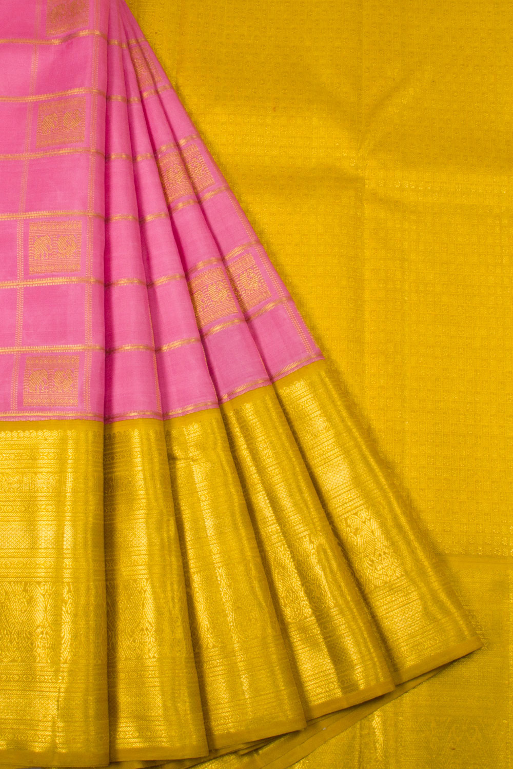 Pink Handloom Bridal Kanjivaram Silk Saree - Avishya