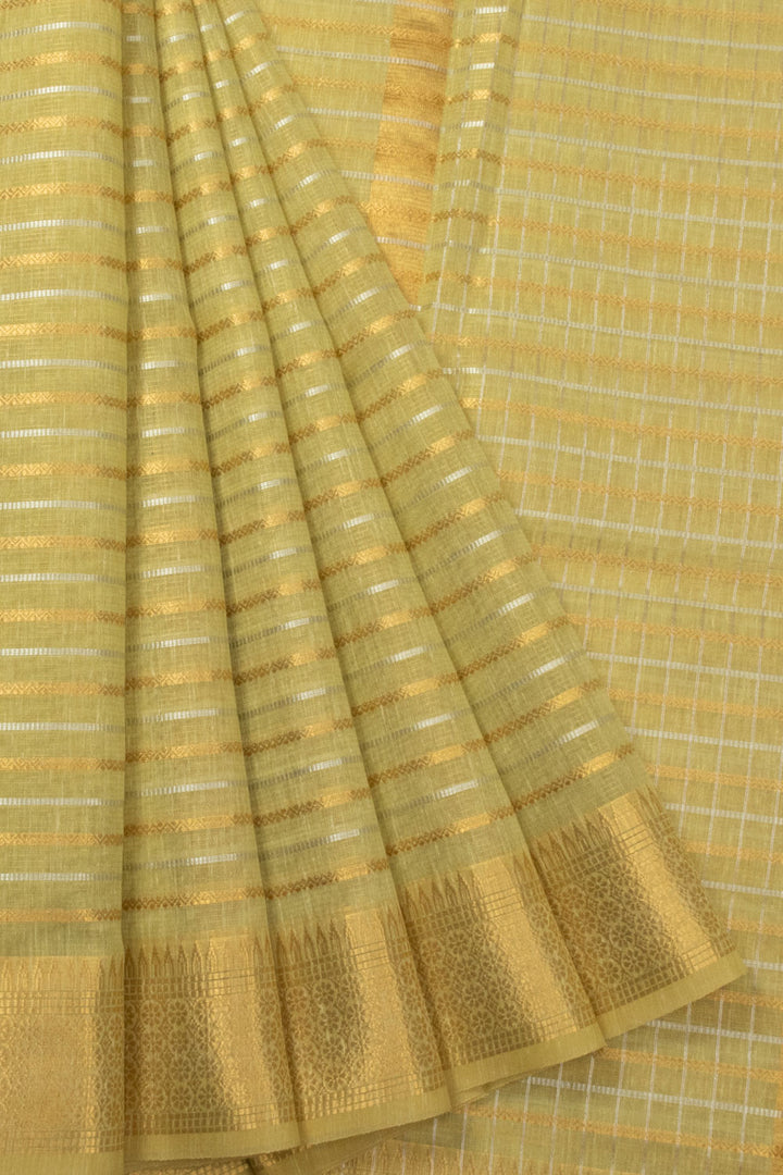 Sanda Brown Organza Saree  - Avishya