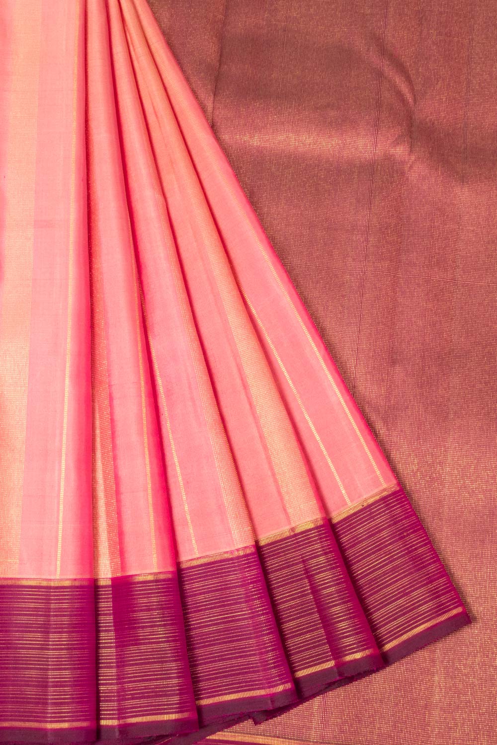 Pink Handloom Kanjivaram Silk Saree - Avishya