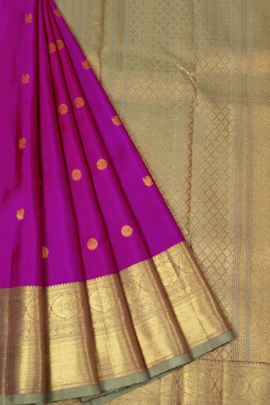 Ethirmarai Kanjivaram Silk Sarees – Contrast Border Silk Sarees ...