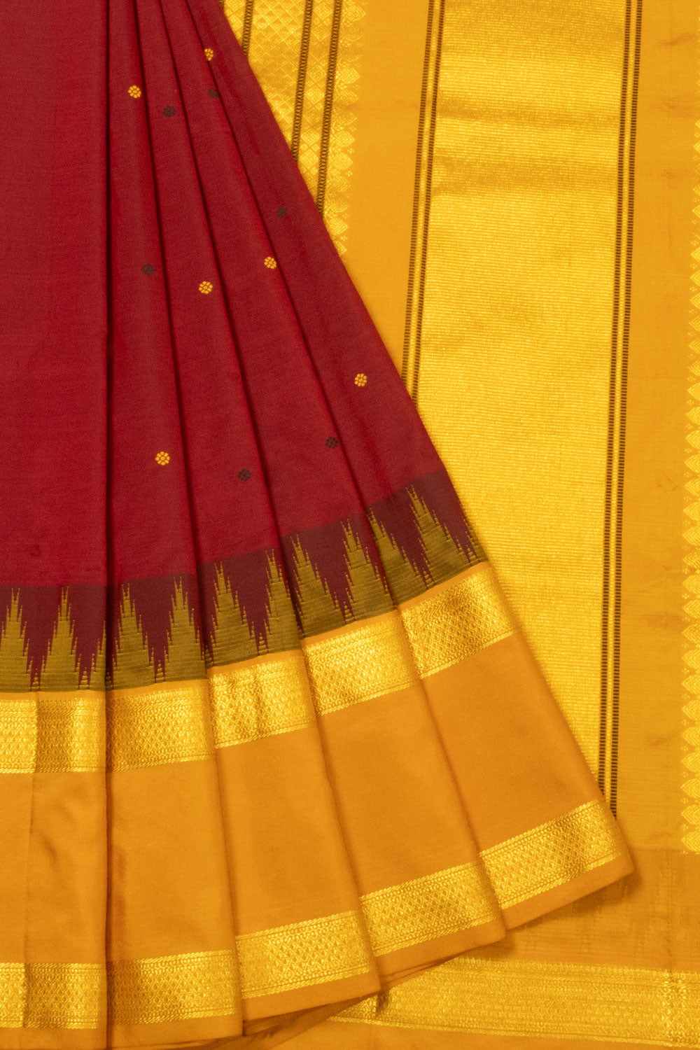 Maroon Kanjivaram Silk Saree - Avishya