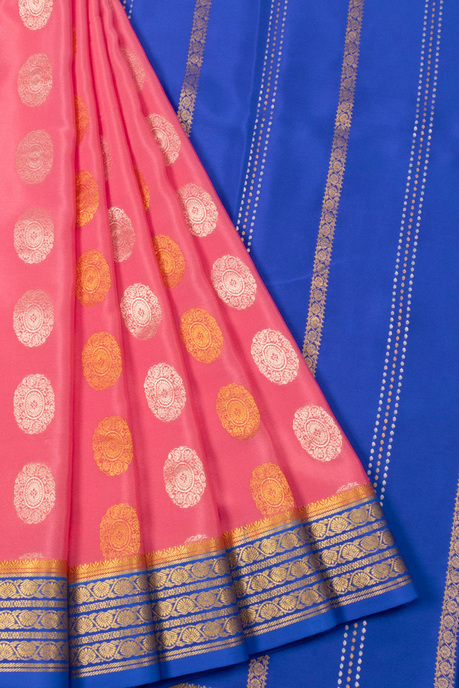 Pink Mysore Crepe Silk Saree - Avishya