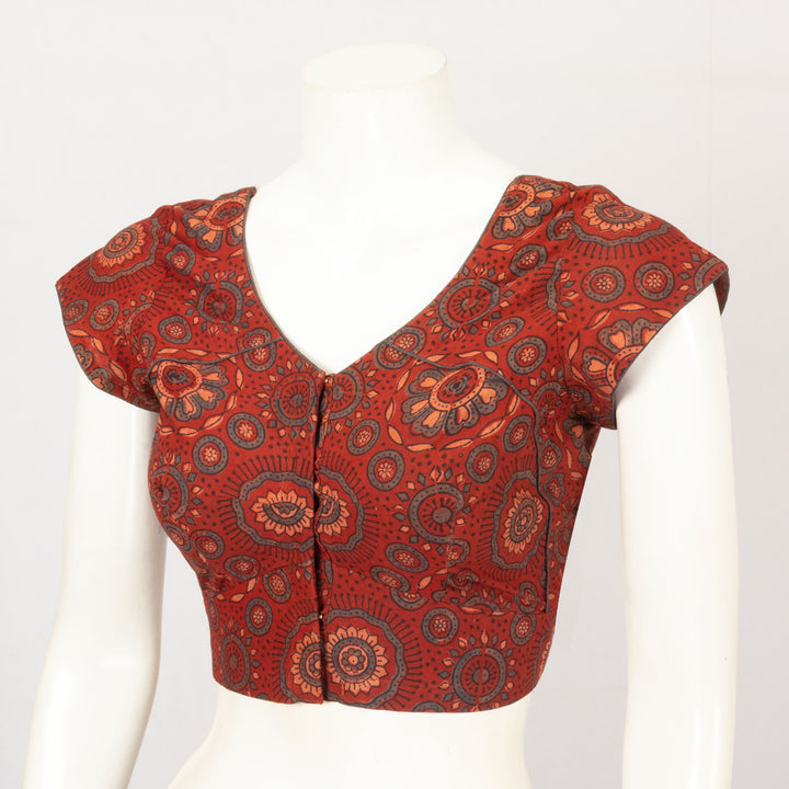 Maroon Cotton Blouse - Avishya