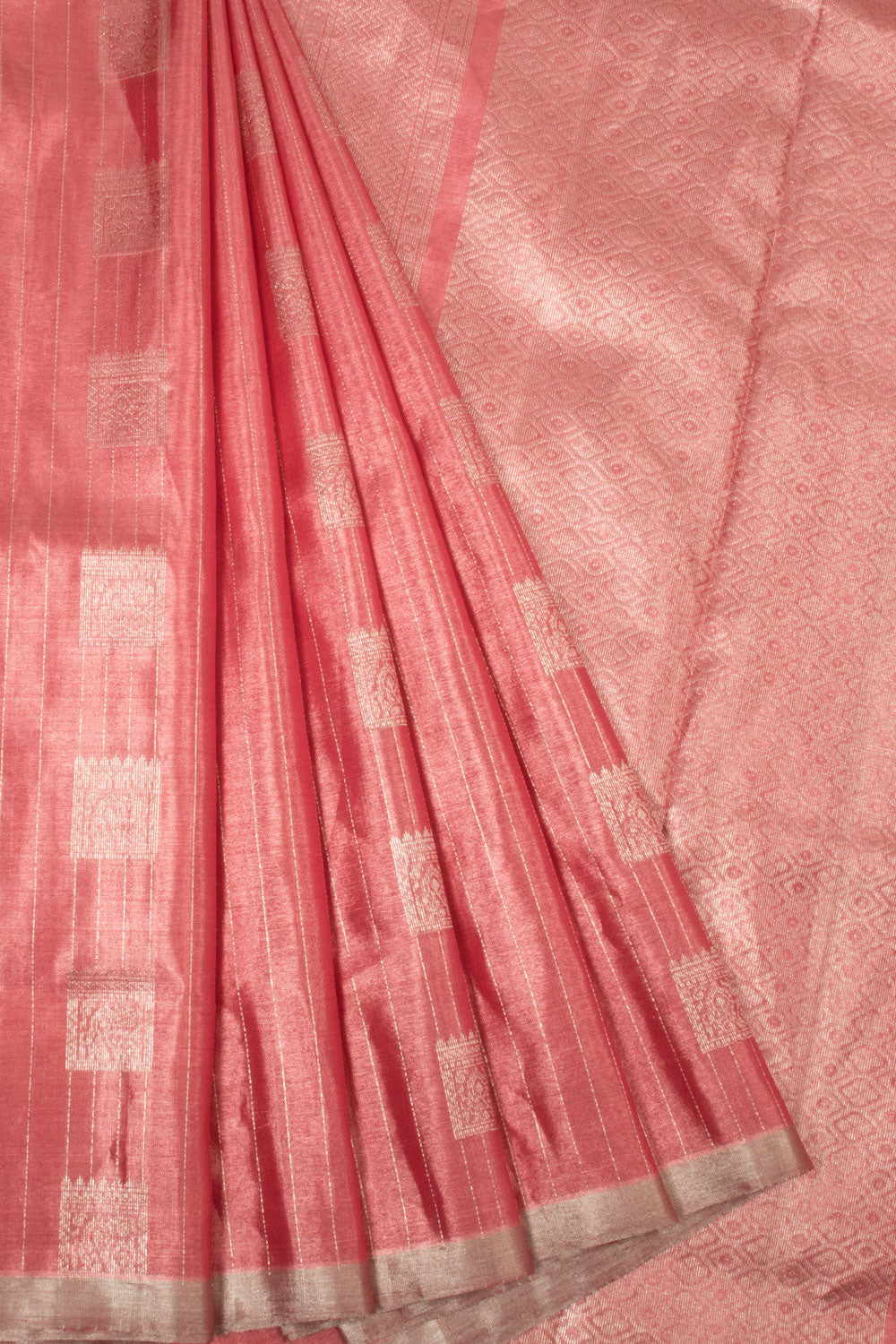 Pink Handloom Kanjivaram Soft Silk Saree - Avishya