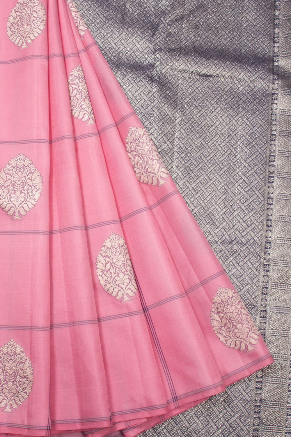 Pink Handloom Kanjivaram Silk Saree - Avishya