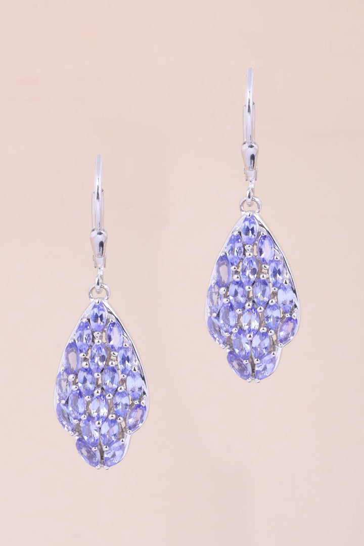 Tanzanite Sterling Silver Drop Earring 10067036