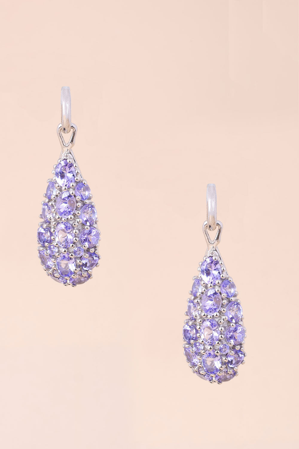 Tanzanite Sterling Silver Drop Earring 10067039