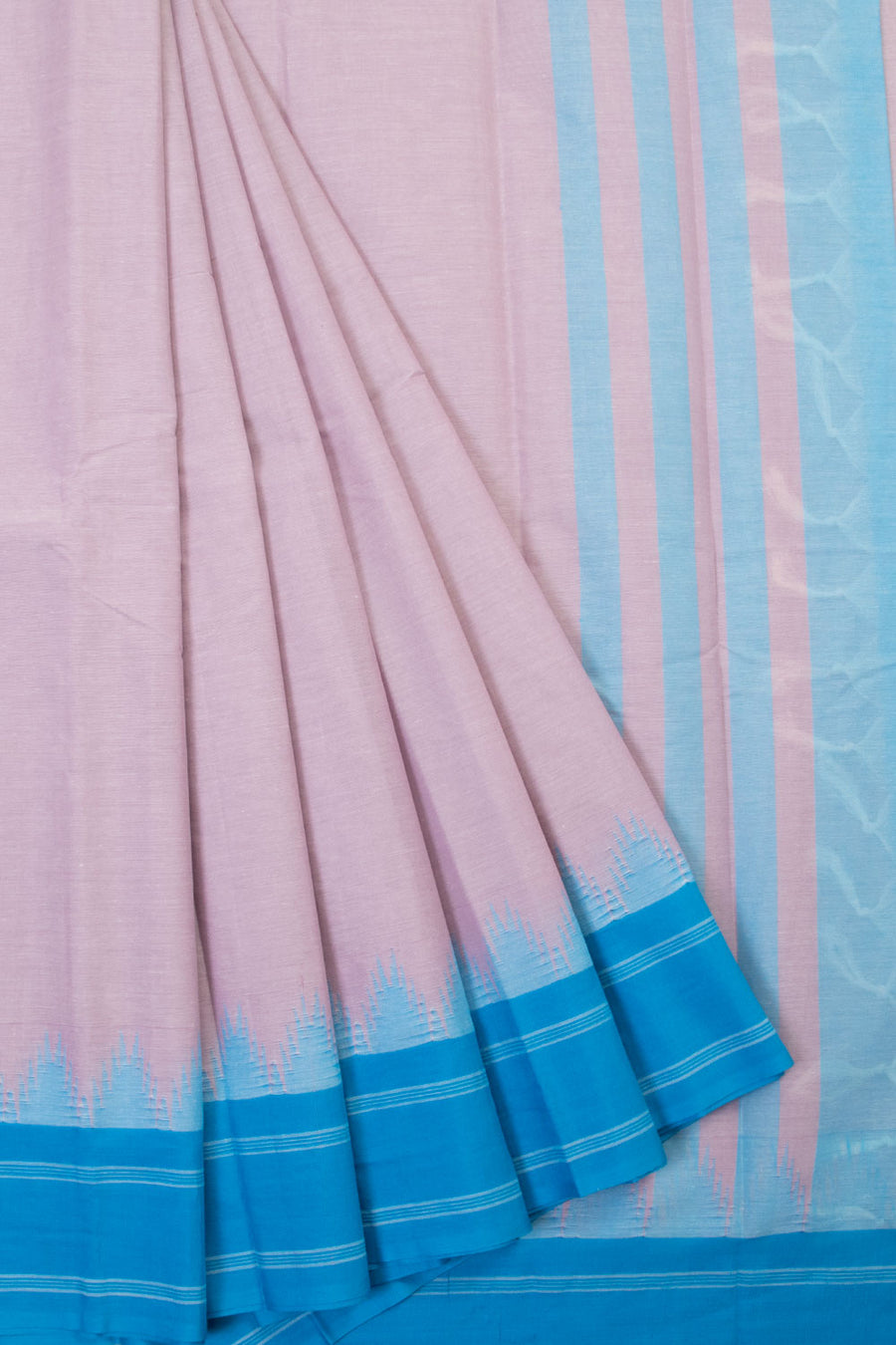 Purple Handwoven Kanchi Cotton Saree - Avishya