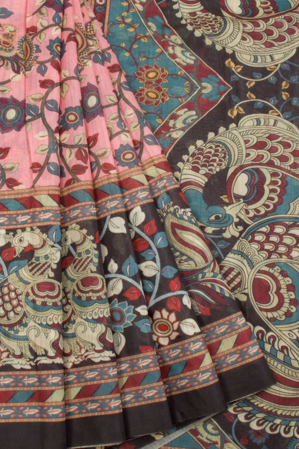 Printed Malai Cotton Kalamkari Sarees - Avishya