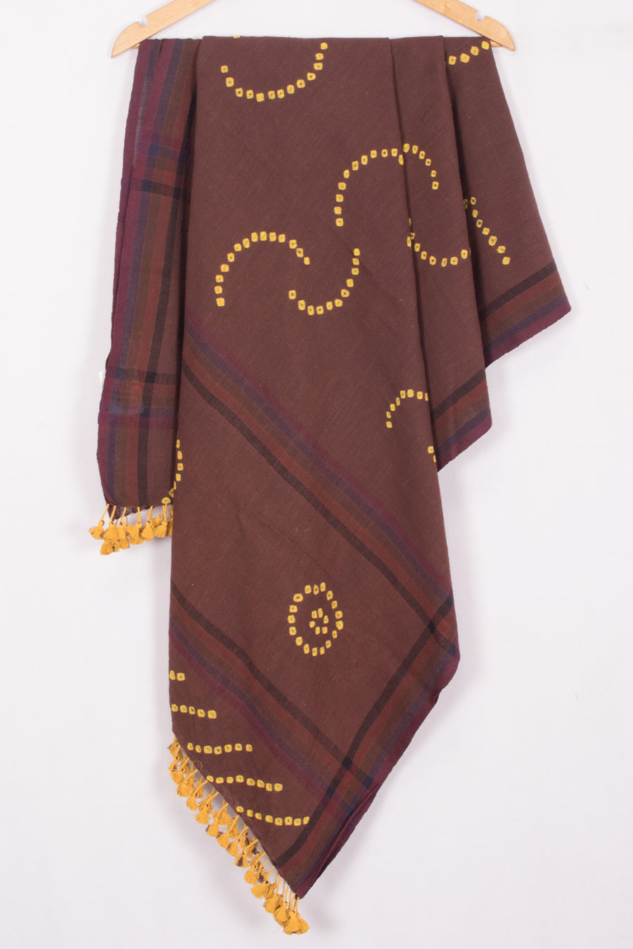 Brown Bhujodi Kala Cotton Dupatta 10070547 - Avishya