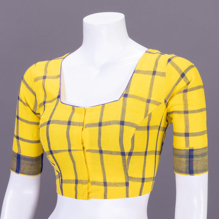 Yellow Andhra Cotton Blouse