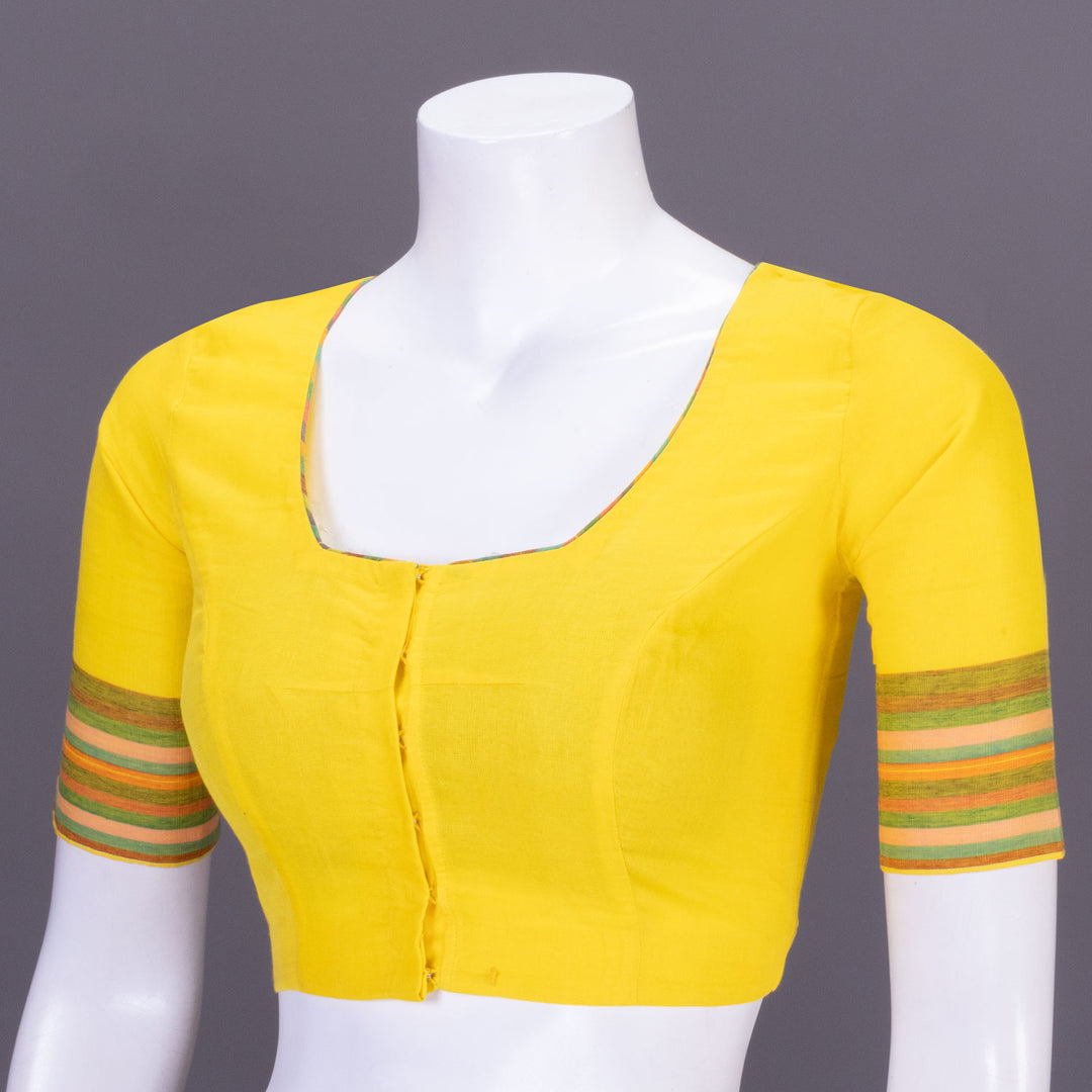 Canary Yellow Andhra Cotton Blouse