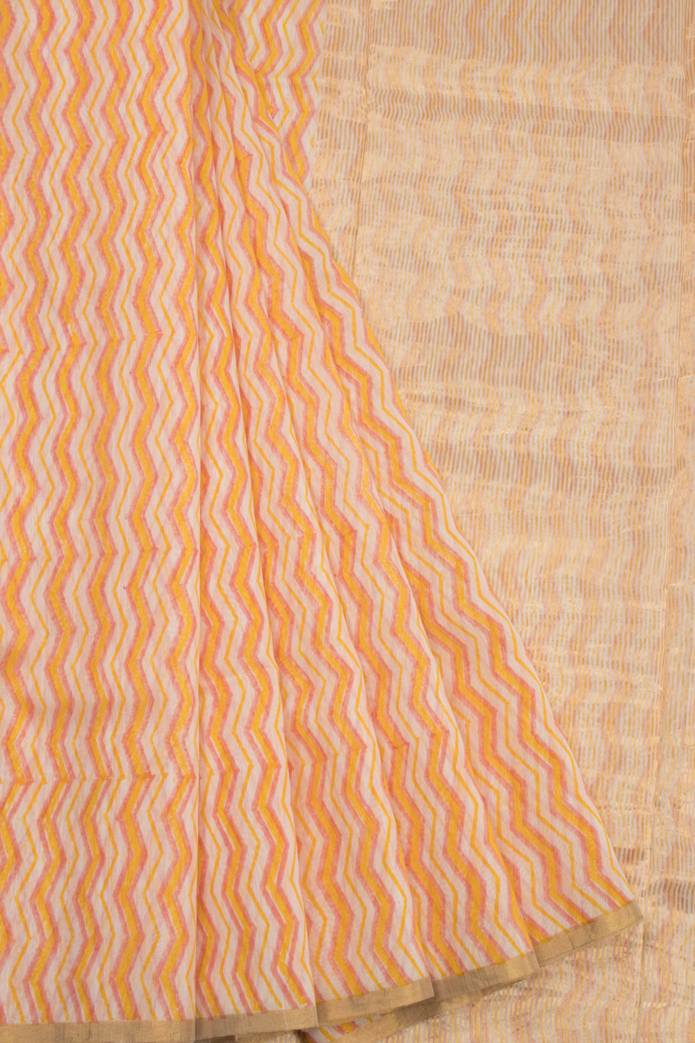 Multicolour Handloom Chanderi Silk Cotton Saree