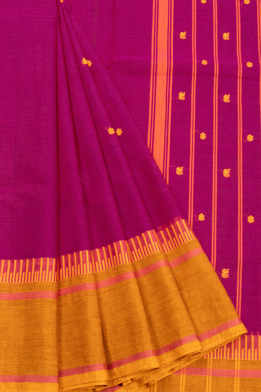 Pink Handloom Kanchi Cotton Saree