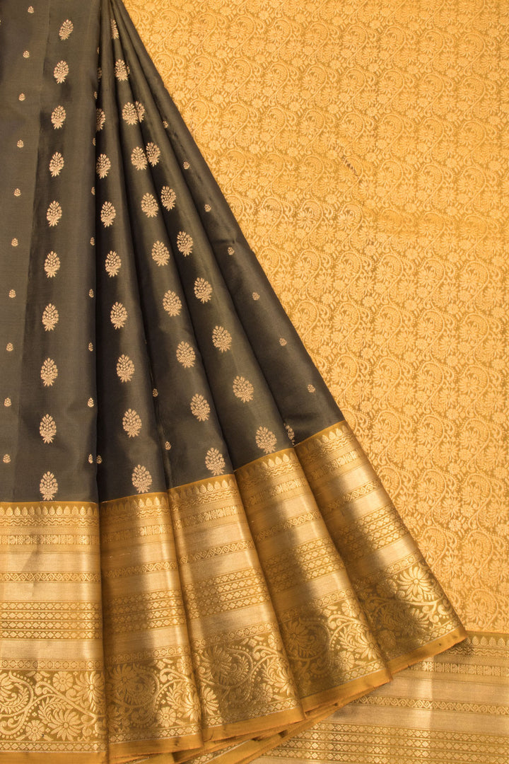 Brown Pure Silk Kanjivaram Saree