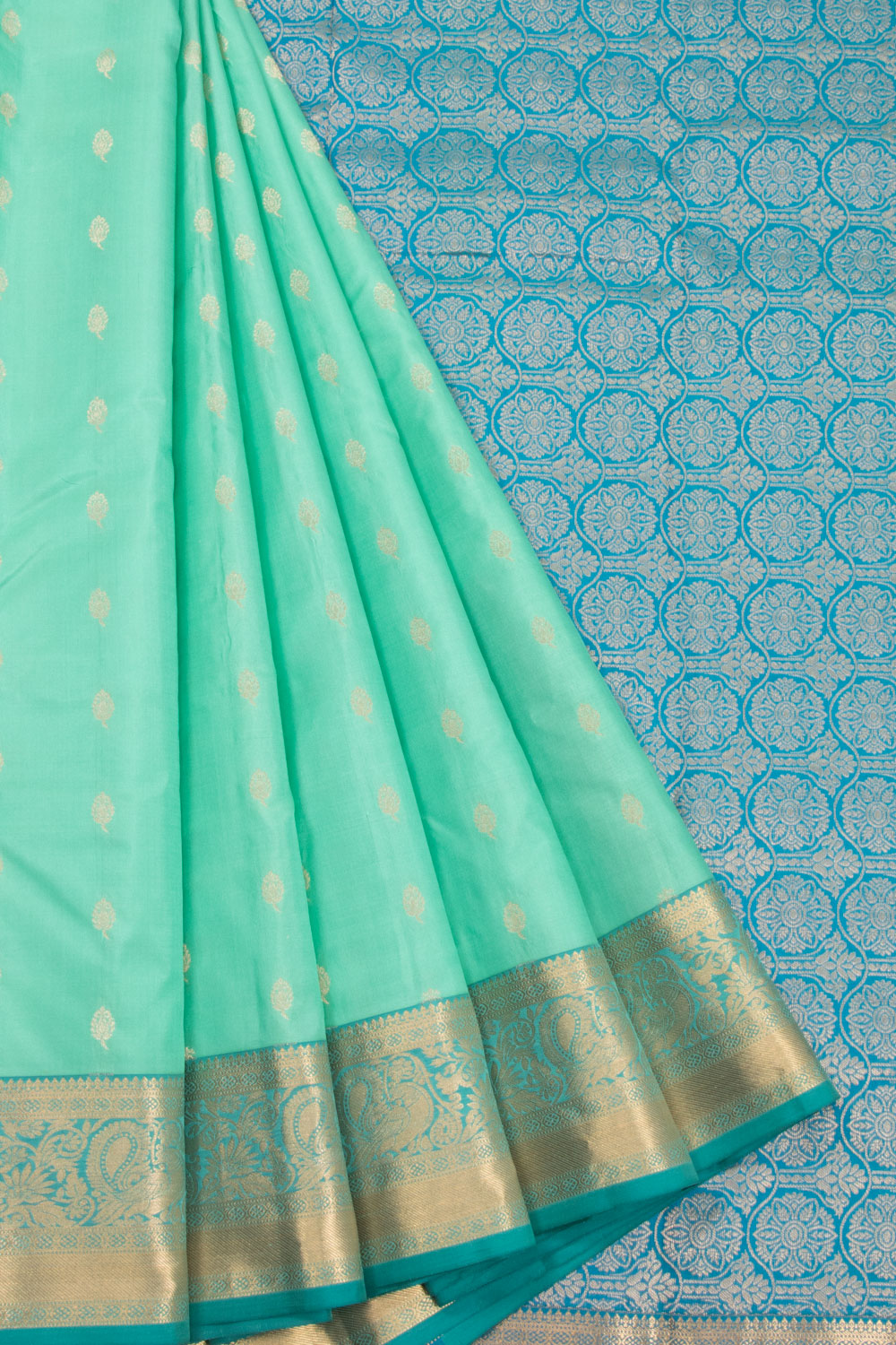 Blue Pure Silk Kanjivaram Saree 