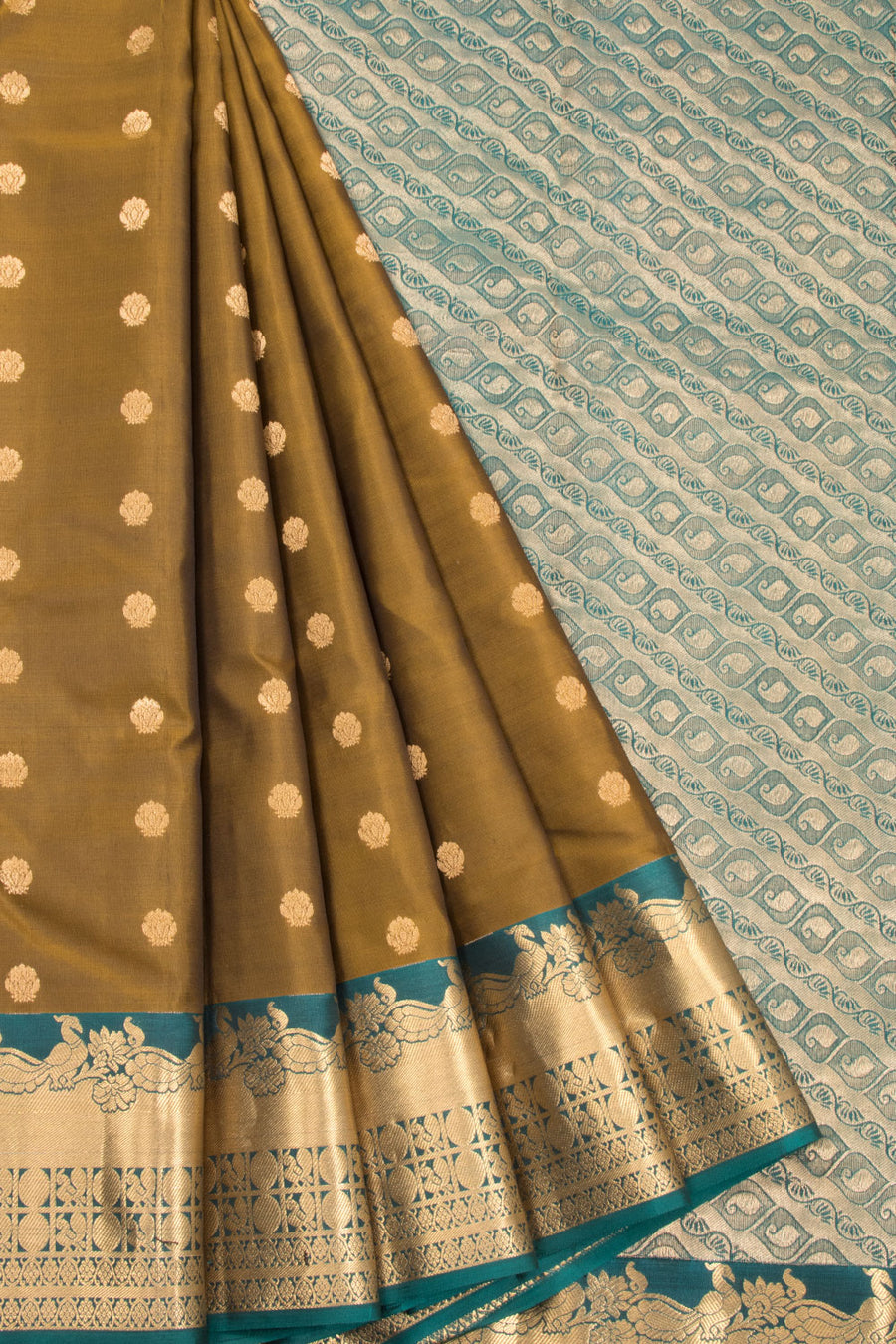 Brown Pure Silk Kanjivaram Saree