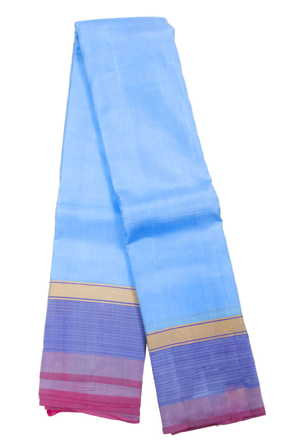 Sky Blue Handloom Pure Silk Kanjivaram Saree 10071956