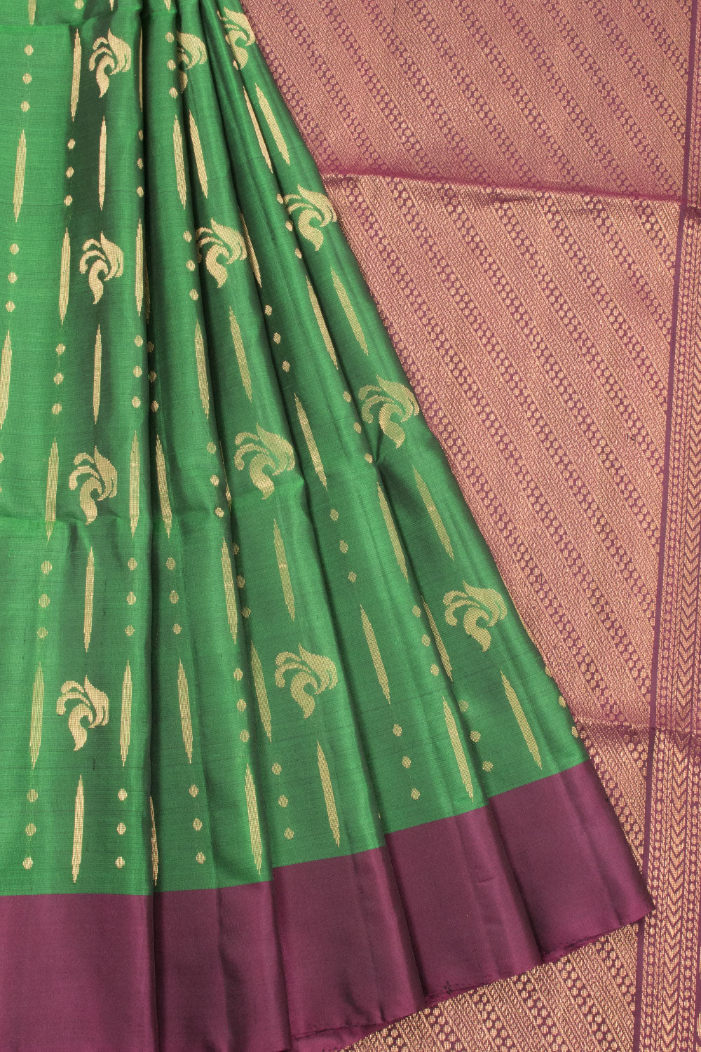 Green Kanjivaram Soft Silk Saree