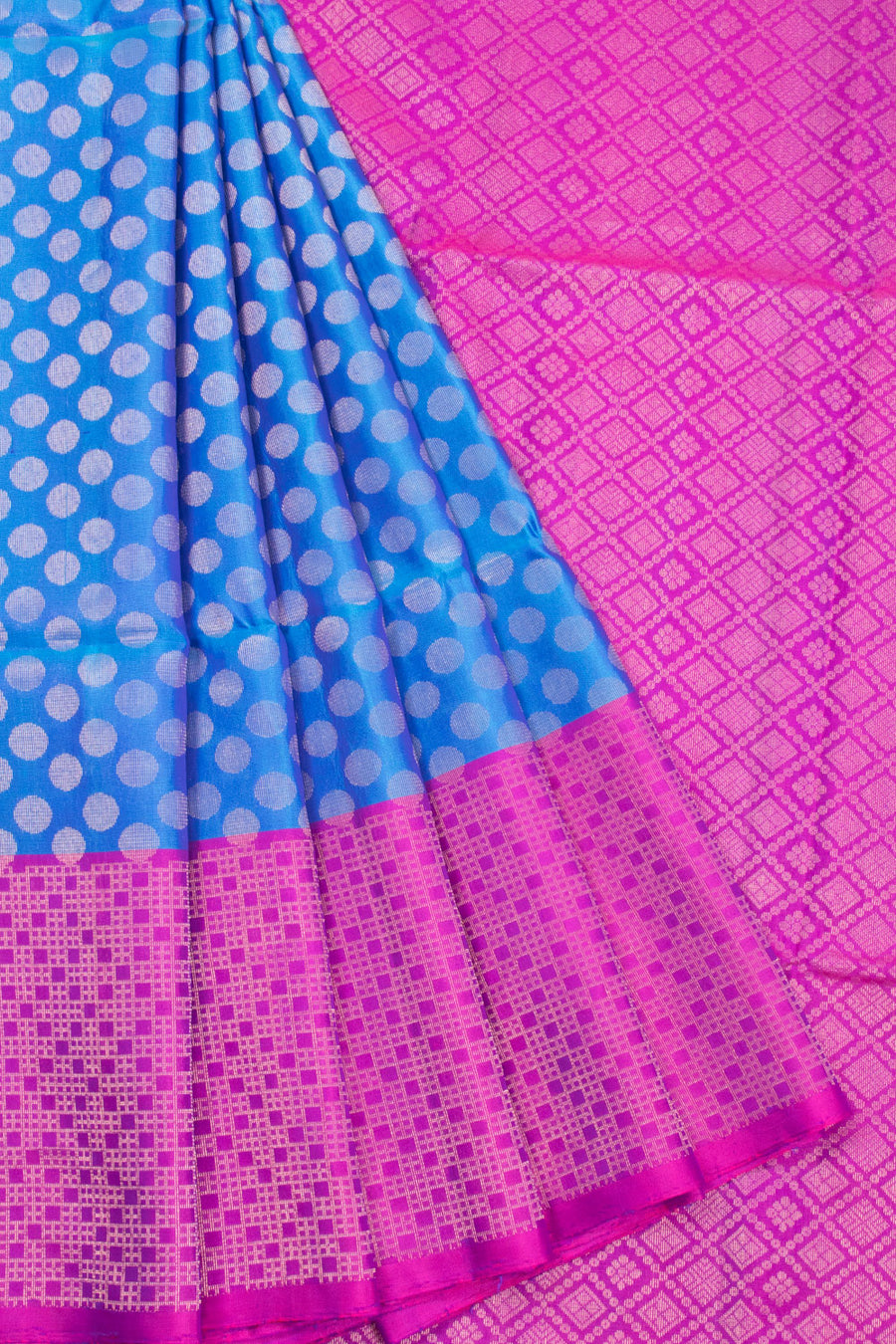 Blue Kanjivaram Soft Silk Saree