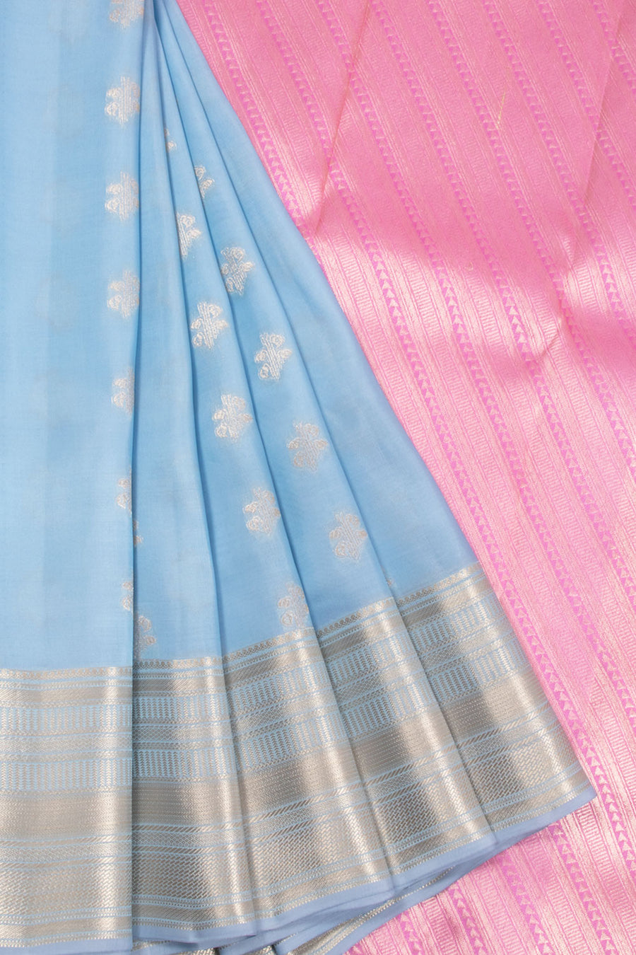 Blue Kanjivaram Blended Silk Saree