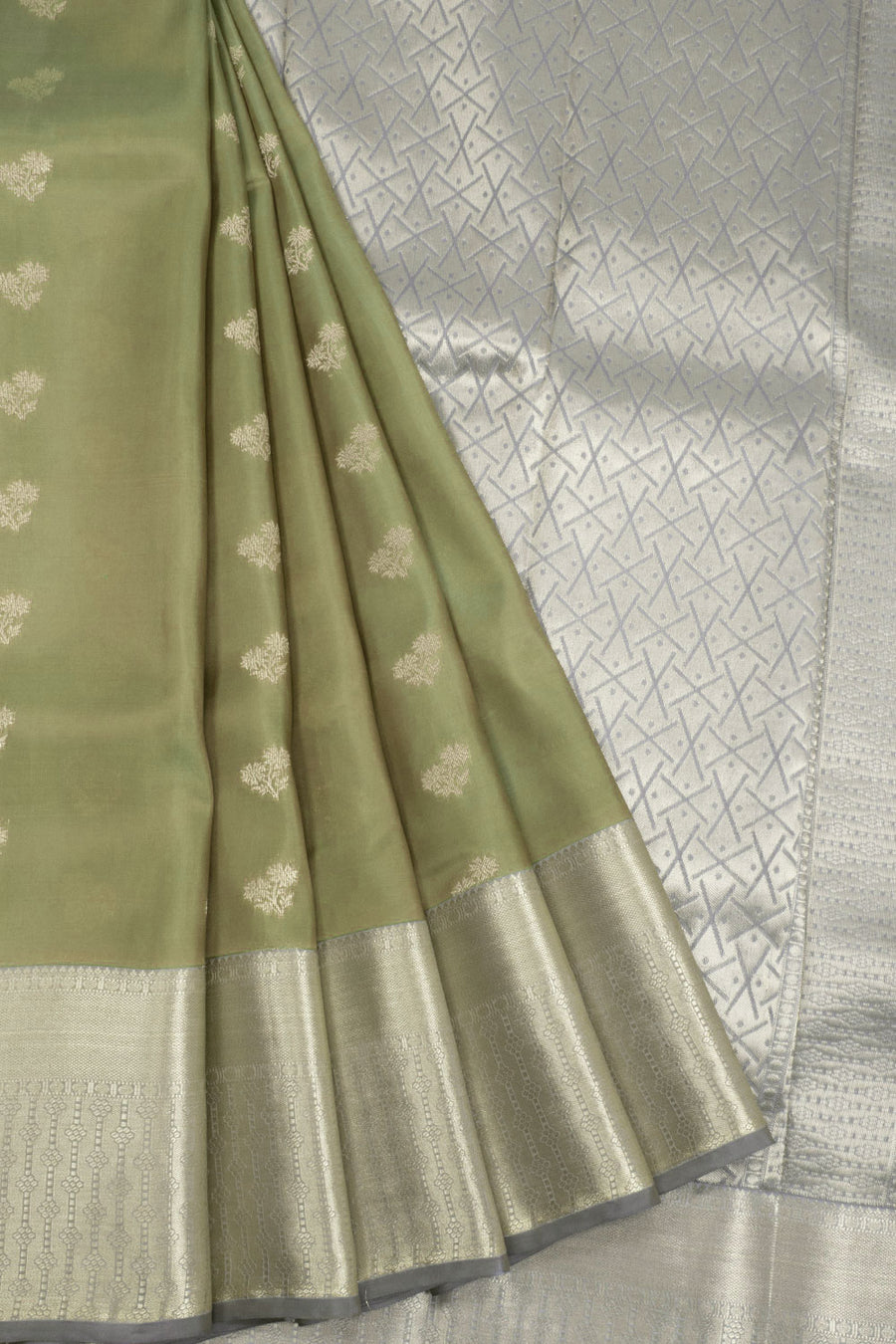 Green Kanjivaram Blended Silk Saree 