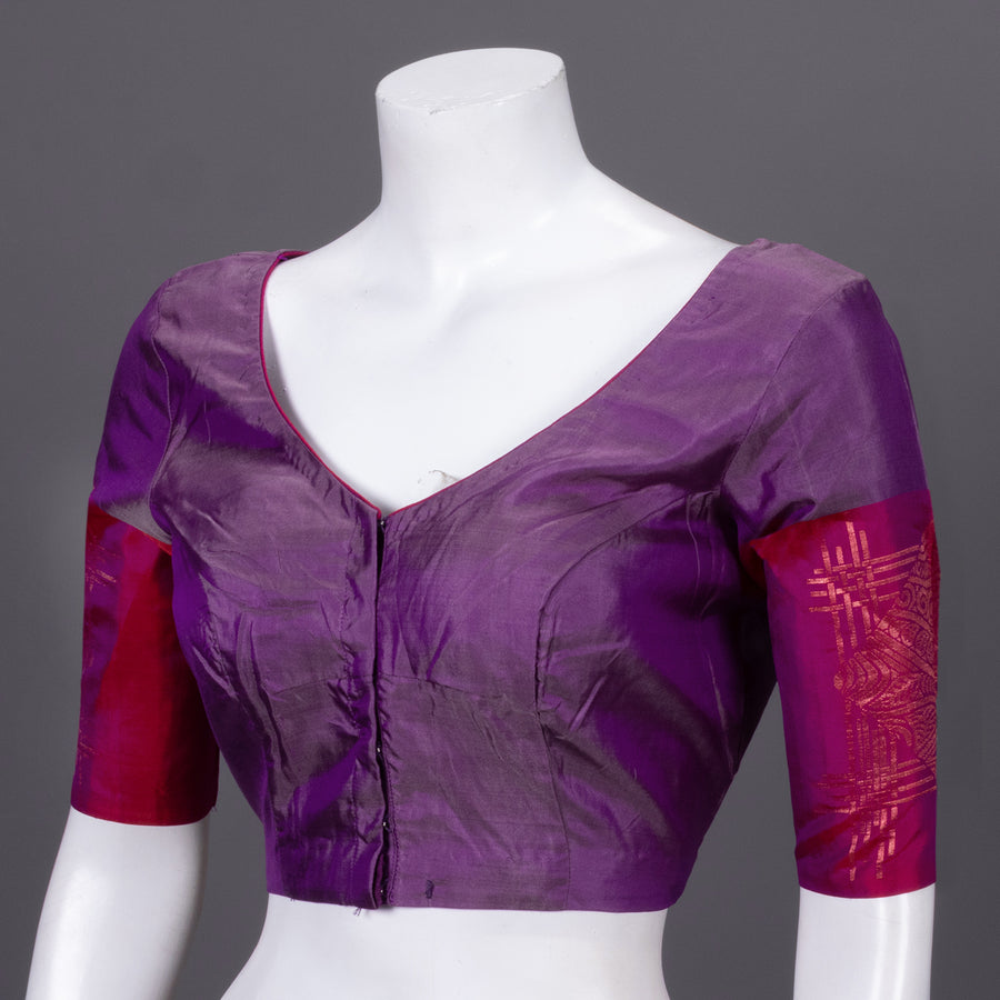 Purple Kanchipuram Soft Silk Blouse 10072428