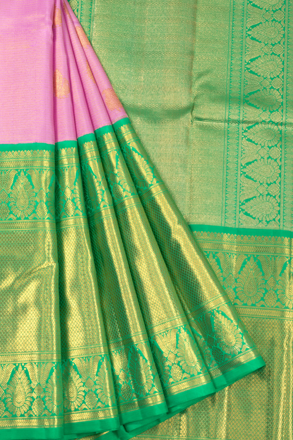 Pink Korvai Bridal Kanjivaram Silk Saree 10072749