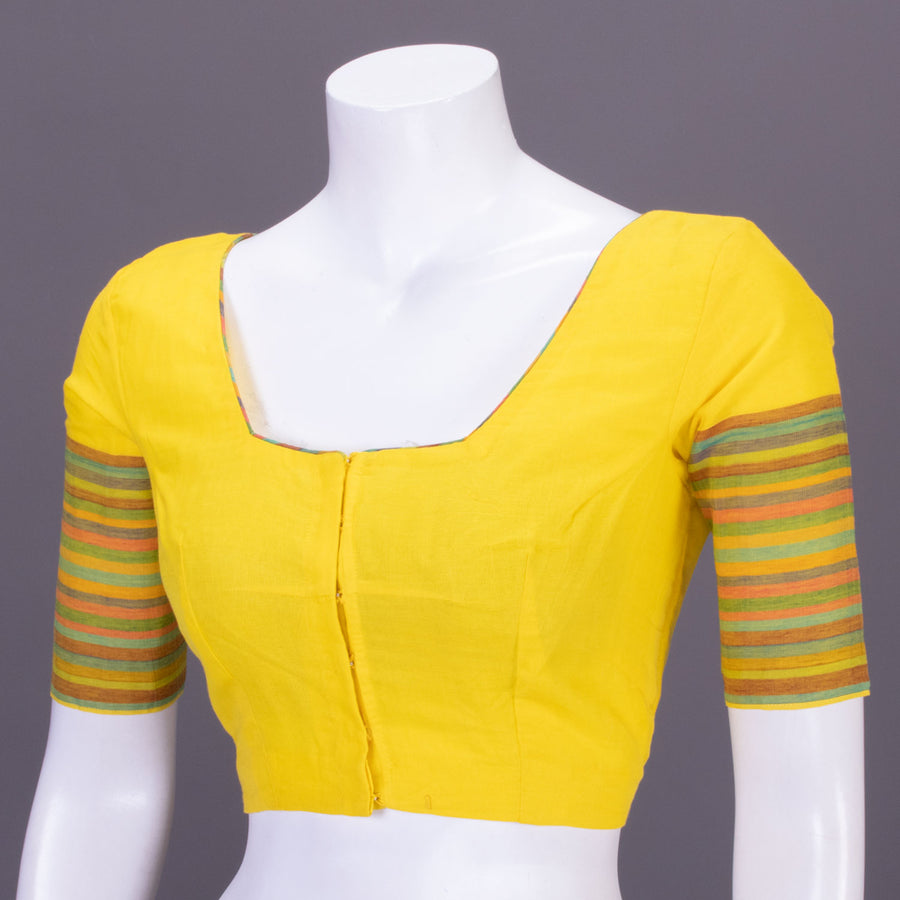 Yellow Andhra Cotton Blouse