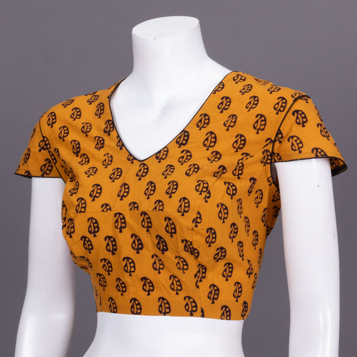 Yellow Bagh Printed Cotton Blouse 10072220