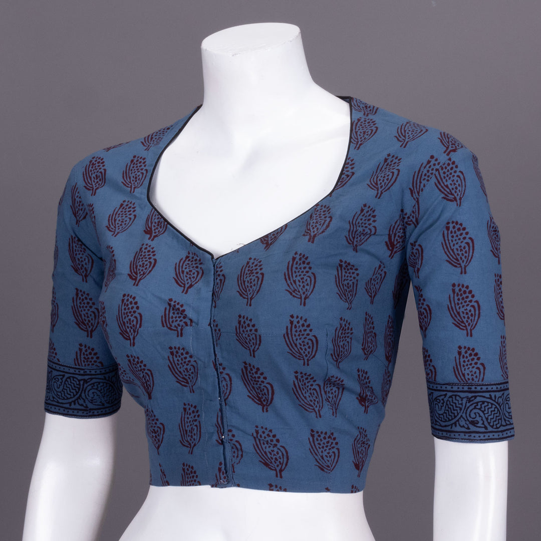 Blue Bagh Printed Cotton Blouse 10072222