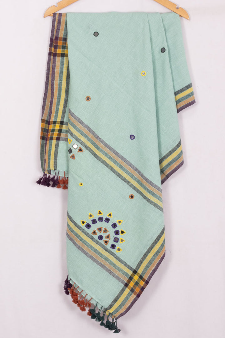 Pista Green  Bhujodi Kala Cotton Dupatta 10070529 - Avishya